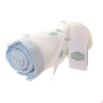 Ziggle Cellular Blanket Blue Trim