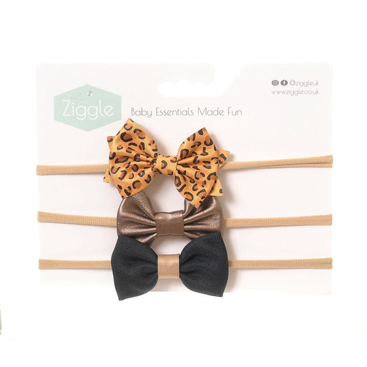 Ziggle Party Mustard Hairbow Set