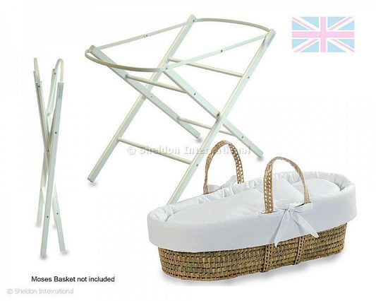 Sheldon Folding Moses Stand White