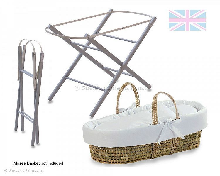 Sheldon Folding Moses Stand Grey