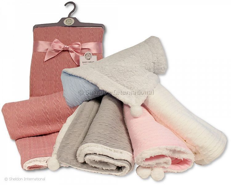 Snuggle Baby Blanket With Pom Pom