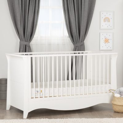 CuddleCo Clara 3pc Room Set, Satin White