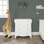 CuddleCo Clara 3pc Room Set, Satin White