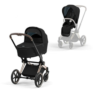 Cybex Priam 2022 Rose Gold Chassis, Carrycot Lux & Seat Pack