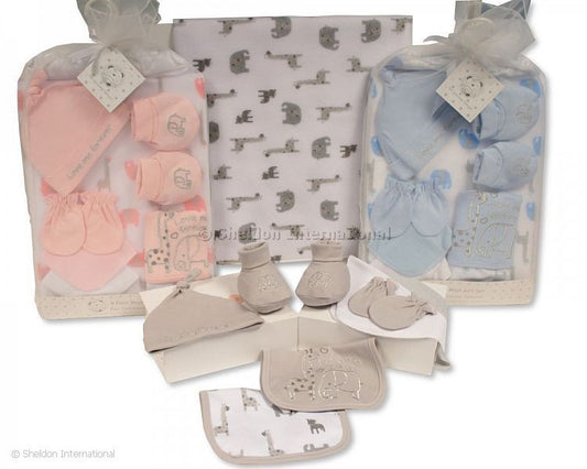 Baby 9Pc Mesh Gift Set Grey