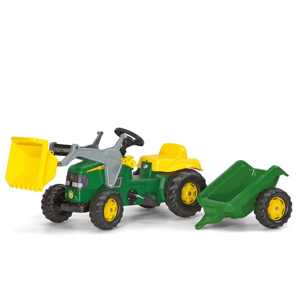 Rolly Kid John Deere Tractor, Front Loader & Trailer