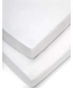 Mamas & Papas Fitted Travel Cot Sheets (White)