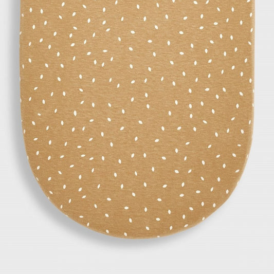 The Little Green Sheep Organic Moses Basket Fitted Sheet HONEY