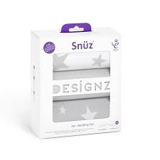 Snuz 3pc. Crib Bedding Set - Grey Star