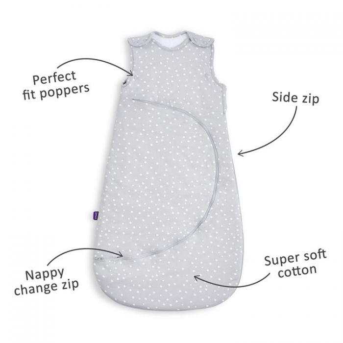 SnüzPpouch 2.5TOG 0-6m Sleeping Bag, White Spot