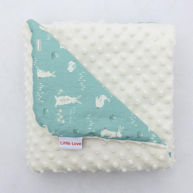 Little Love 5 Point Teal Bunnies