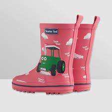 Tractor Ted Toot Toot Dusky Red Wellies SIZE 6