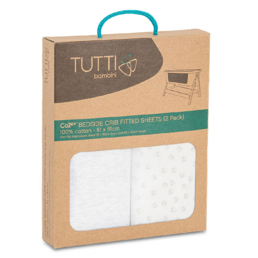 Tutti CoZee Fitted Sheets 2 Pack