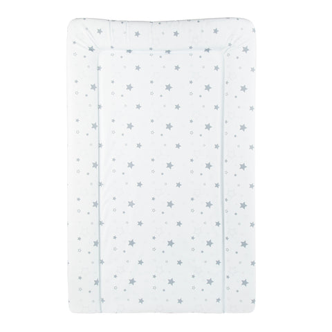 Baby Changing Mat- white with grey Stars